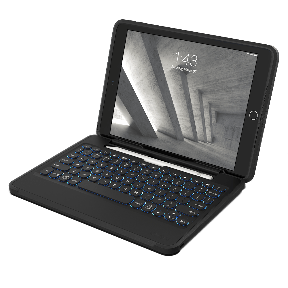 ZAGG Rugged Book Go Keyboard and Case for Apple iPad 10.2 / Air 10.5 / Pro 10.5-Black