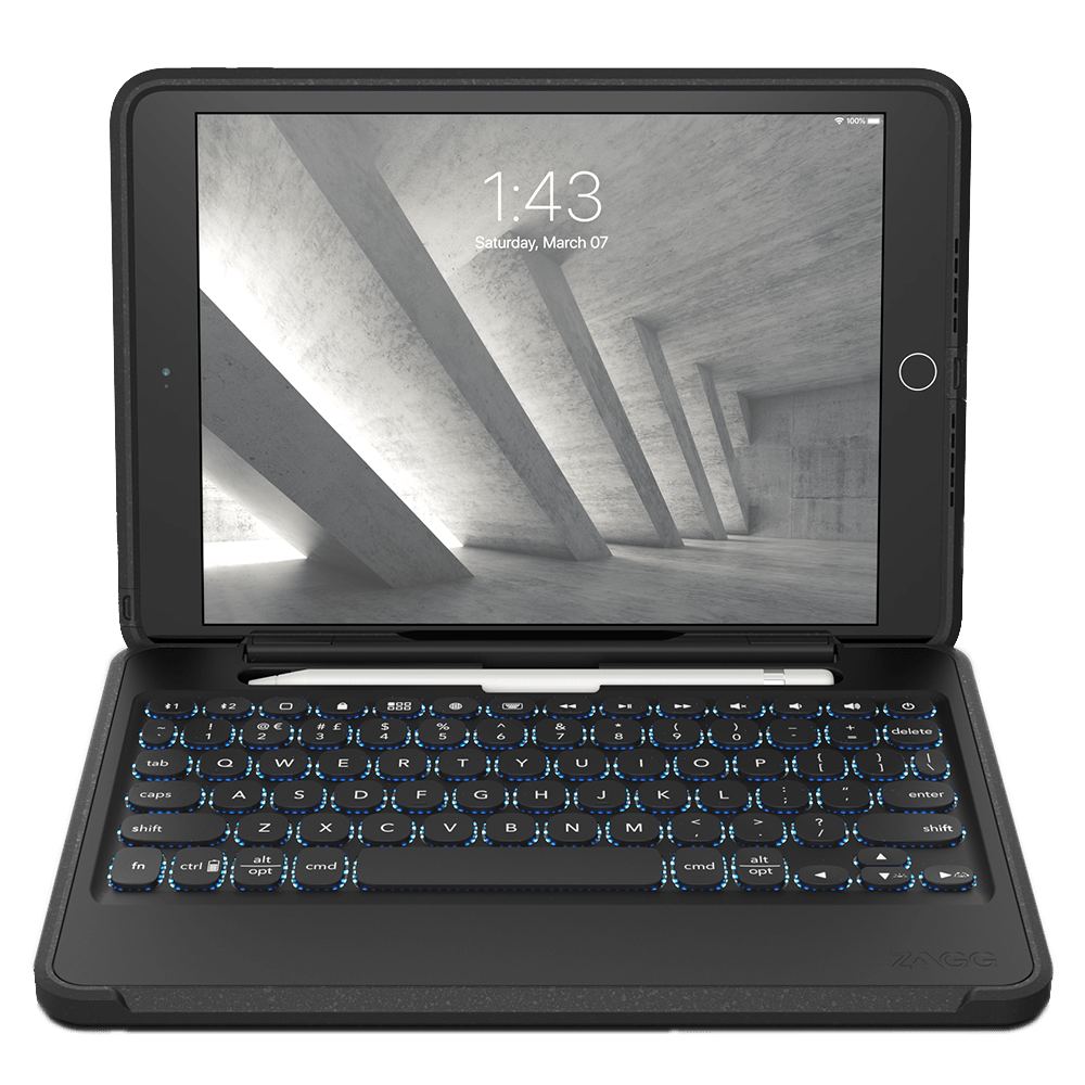 ZAGG Rugged Book Go Keyboard and Case for Apple iPad 10.2 / Air 10.5 / Pro 10.5-Black by ZAGG