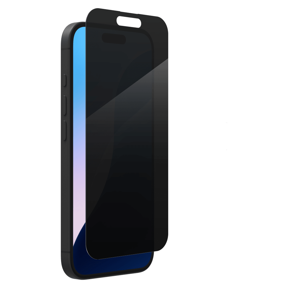 ZAGG Invisible Shield Glass Elite Privacy Screen Protector for Apple iPhone 16 / iPhone 15-Clear by ZAGG