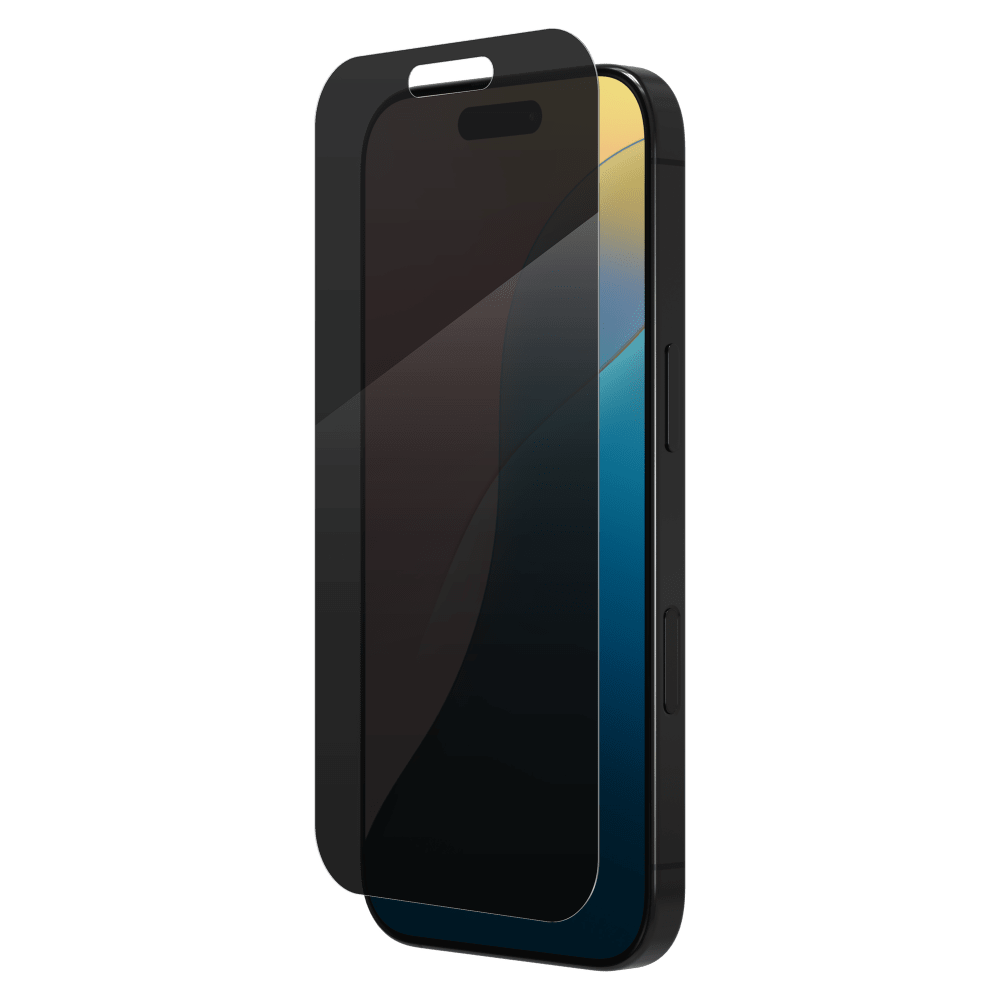 ZAGG Invisible Shield Glass Elite Privacy Screen Protector for Apple iPhone 16 Pro-Clear
