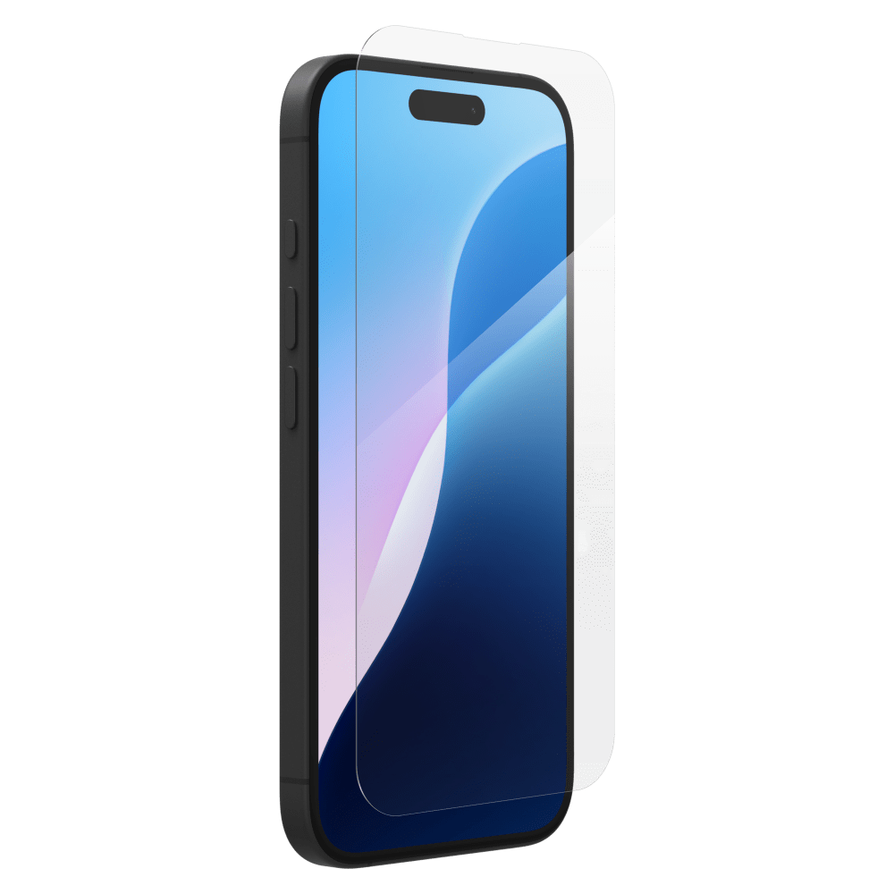 ZAGG InvisibleShield Antimicrobial Glass Screen Protector for Apple iPhone 16 / iPhone 15-Clear by ZAGG