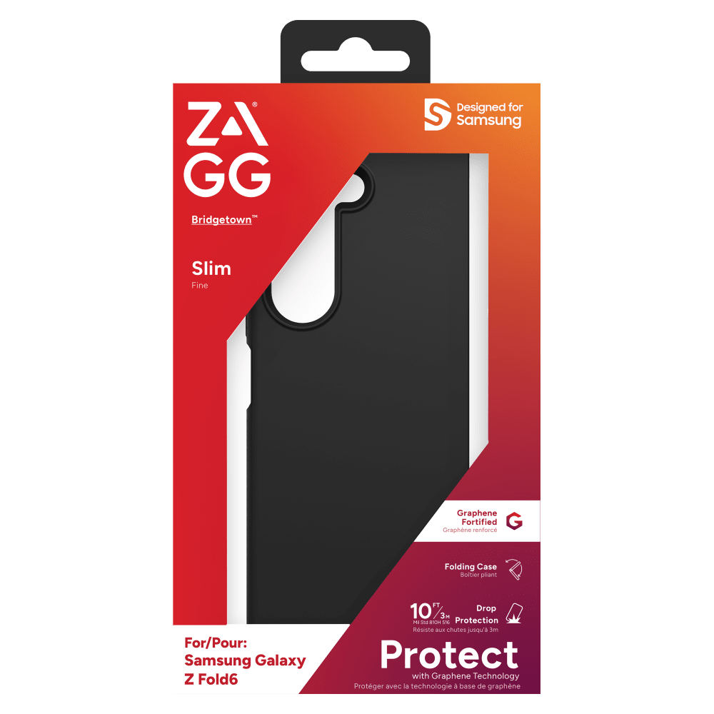 ZAGG Bridgetown Case for Samsung Galaxy Z Fold6-Black by ZAGG