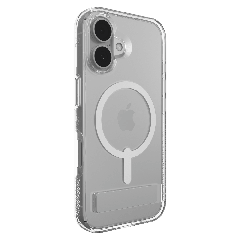 ZAGG Crystal Palace Snap MagSafe Case with Kickstand for Apple iPhone 16-Clear by ZAGG
