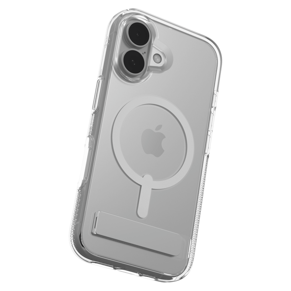 ZAGG Crystal Palace Snap MagSafe Case with Kickstand for Apple iPhone 16-Clear by ZAGG