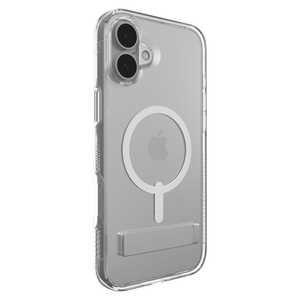 ZAGG Crystal Palace Snap MagSafe Case with Kickstand for Apple iPhone 16 Plus-Clear by ZAGG