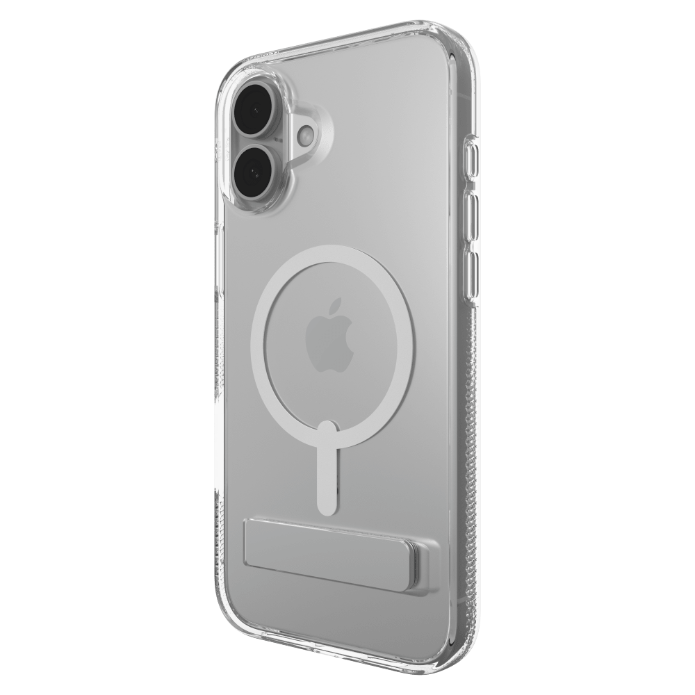 ZAGG Crystal Palace Snap MagSafe Case with Kickstand for Apple iPhone 16 Plus-Clear by ZAGG