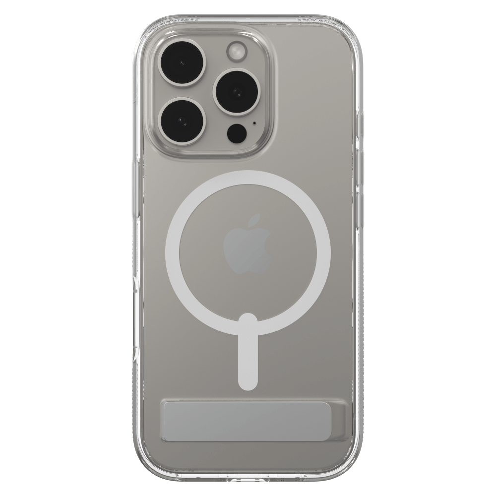 ZAGG Crystal Palace Snap MagSafe Case with Kickstand for Apple iPhone 16 Pro-Clear by ZAGG