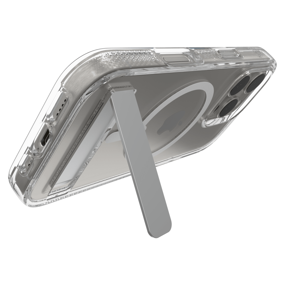 ZAGG Crystal Palace Snap MagSafe Case with Kickstand for Apple iPhone 16 Pro-Clear by ZAGG