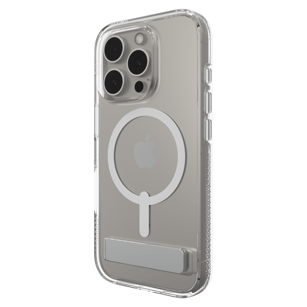 ZAGG Crystal Palace Snap MagSafe Case with Kickstand for Apple iPhone 16 Pro-Clear by ZAGG