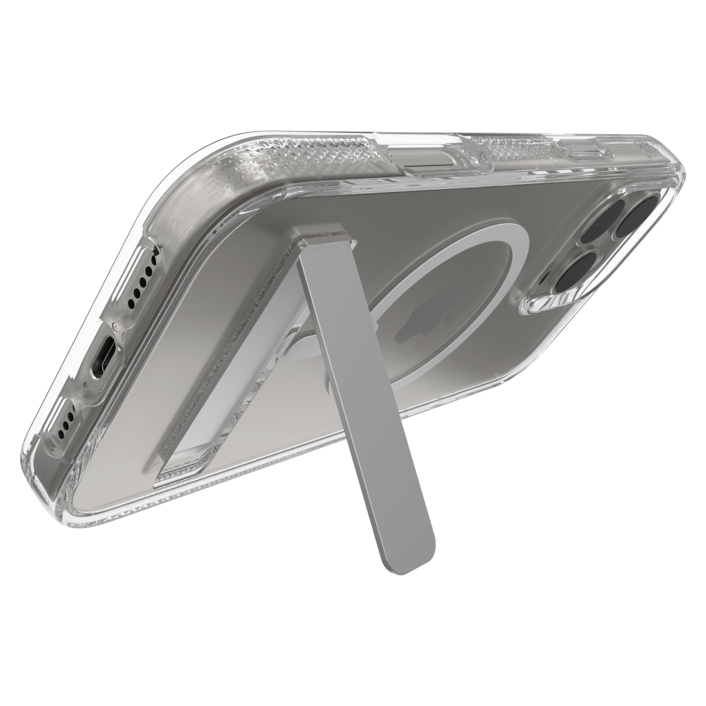ZAGG Crystal Palace Snap MagSafe Case with Kickstand for Apple iPhone 16 Pro Max-Clear by ZAGG