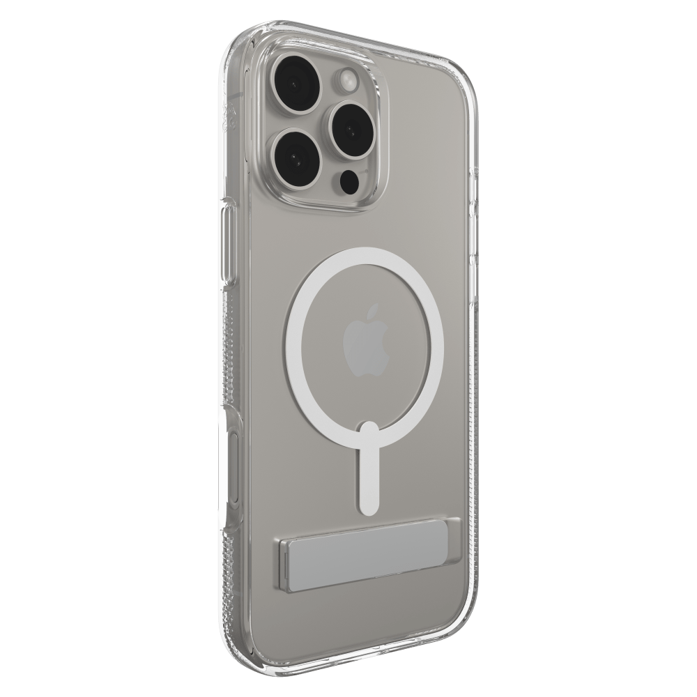 ZAGG Crystal Palace Snap MagSafe Case with Kickstand for Apple iPhone 16 Pro Max-Clear by ZAGG