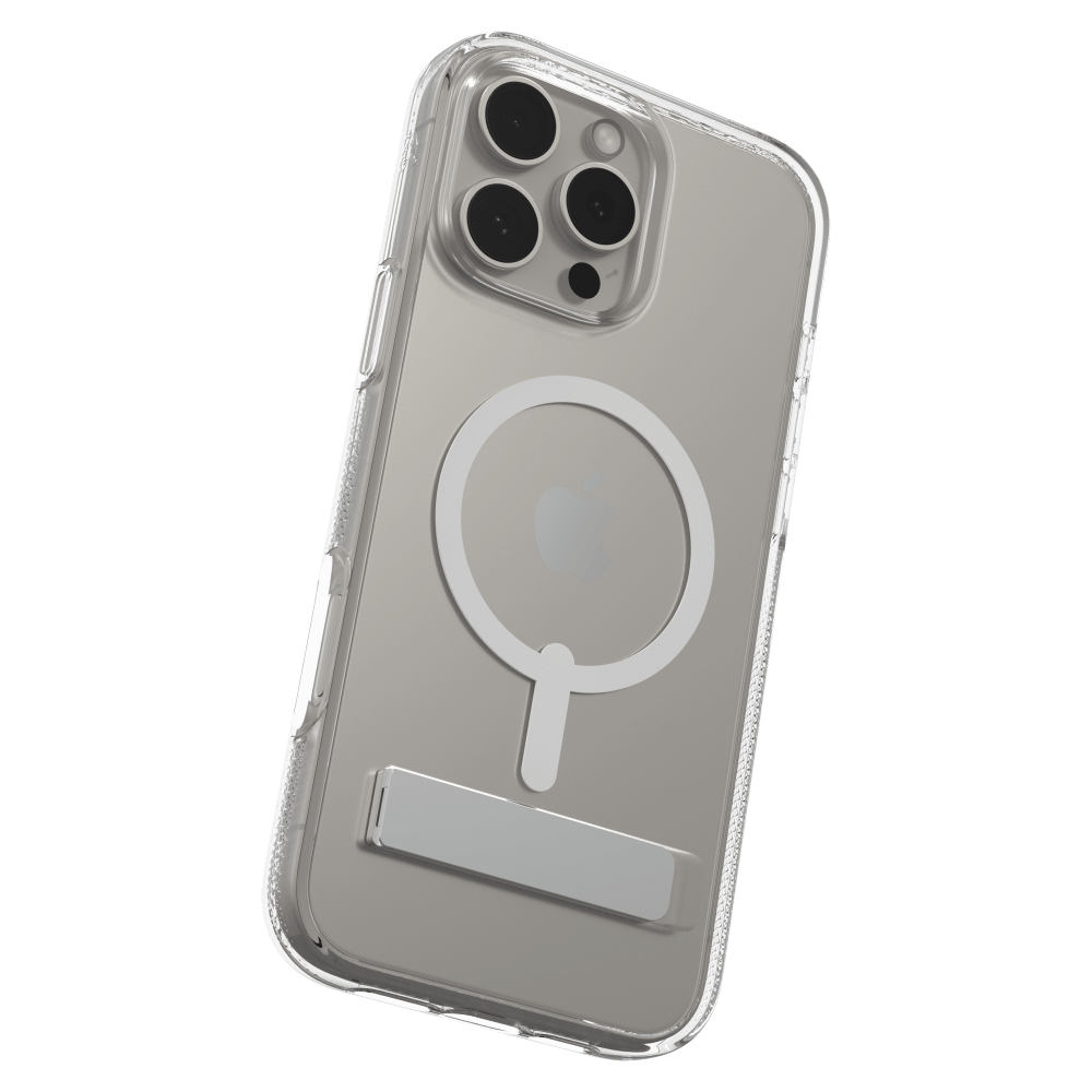 ZAGG Crystal Palace Snap MagSafe Case with Kickstand for Apple iPhone 16 Pro Max-Clear by ZAGG