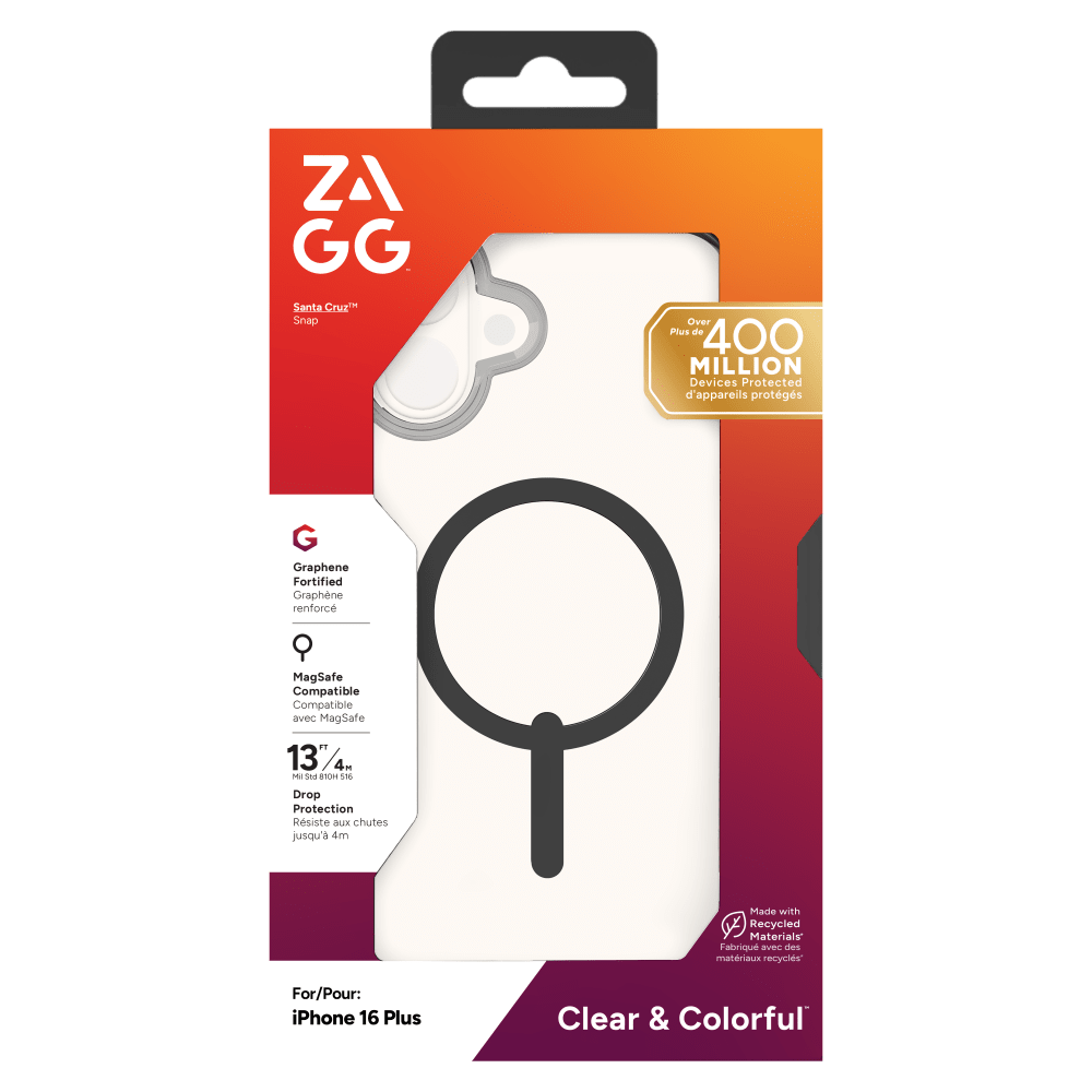 ZAGG Santa Cruz Snap MagSafe Case for Apple iPhone 16 Plus-- by ZAGG