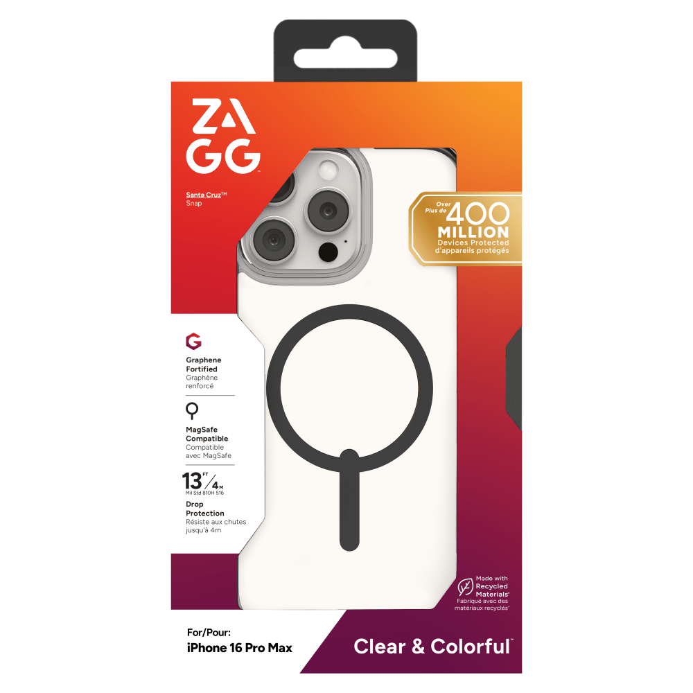 ZAGG Santa Cruz Snap MagSafe Case for Apple iPhone 16 Pro Max-- by ZAGG