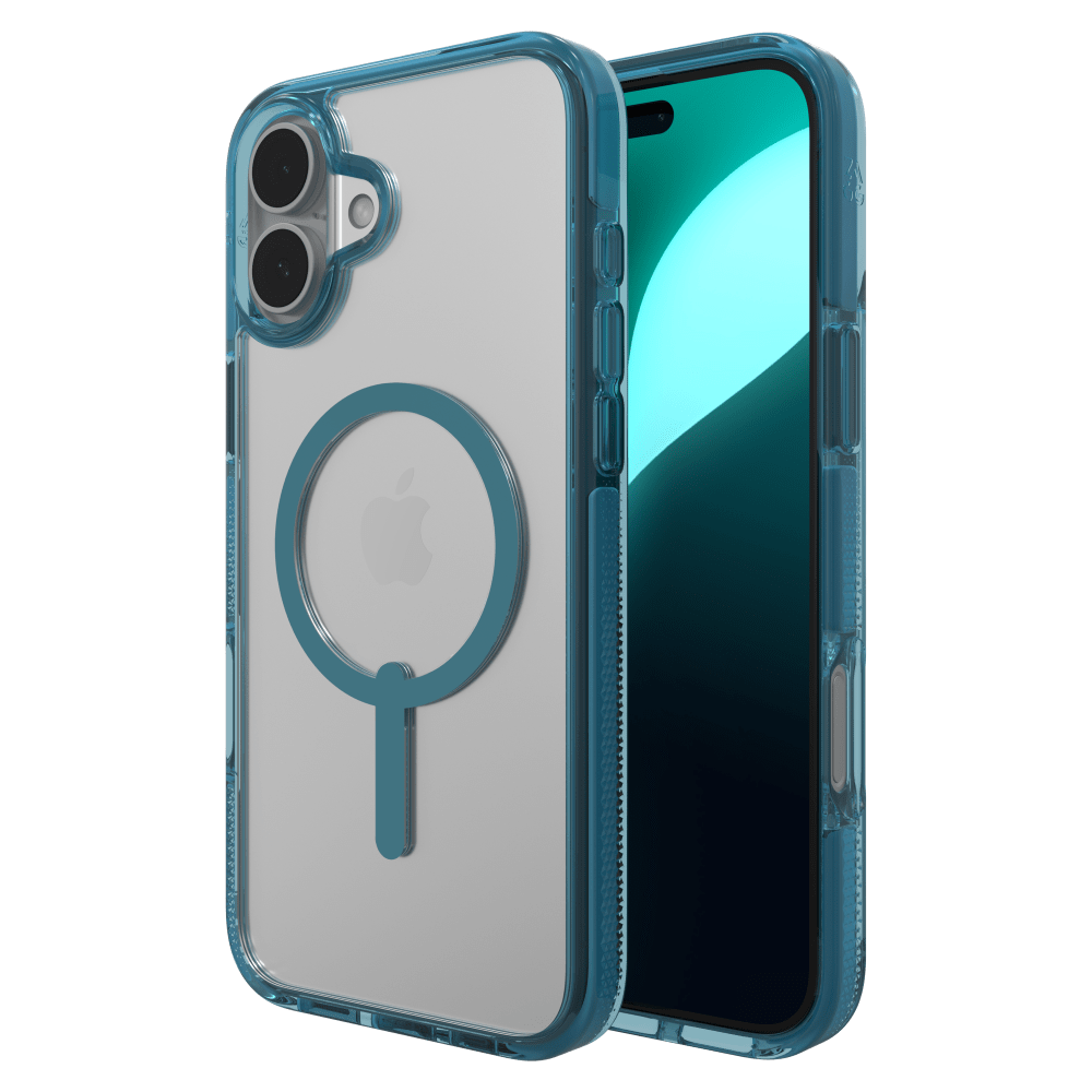 ZAGG Santa Cruz Snap MagSafe Case for Apple iPhone 16 Plus-Blue