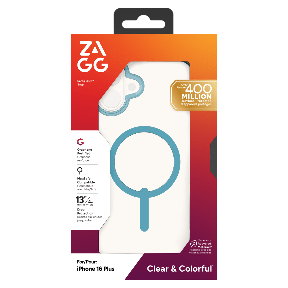 ZAGG Santa Cruz Snap MagSafe Case for Apple iPhone 16 Plus-- by ZAGG