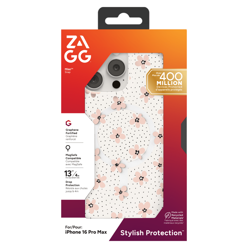 ZAGG Milan Snap MagSafe Case for Apple iPhone 16 Pro Max-- by ZAGG