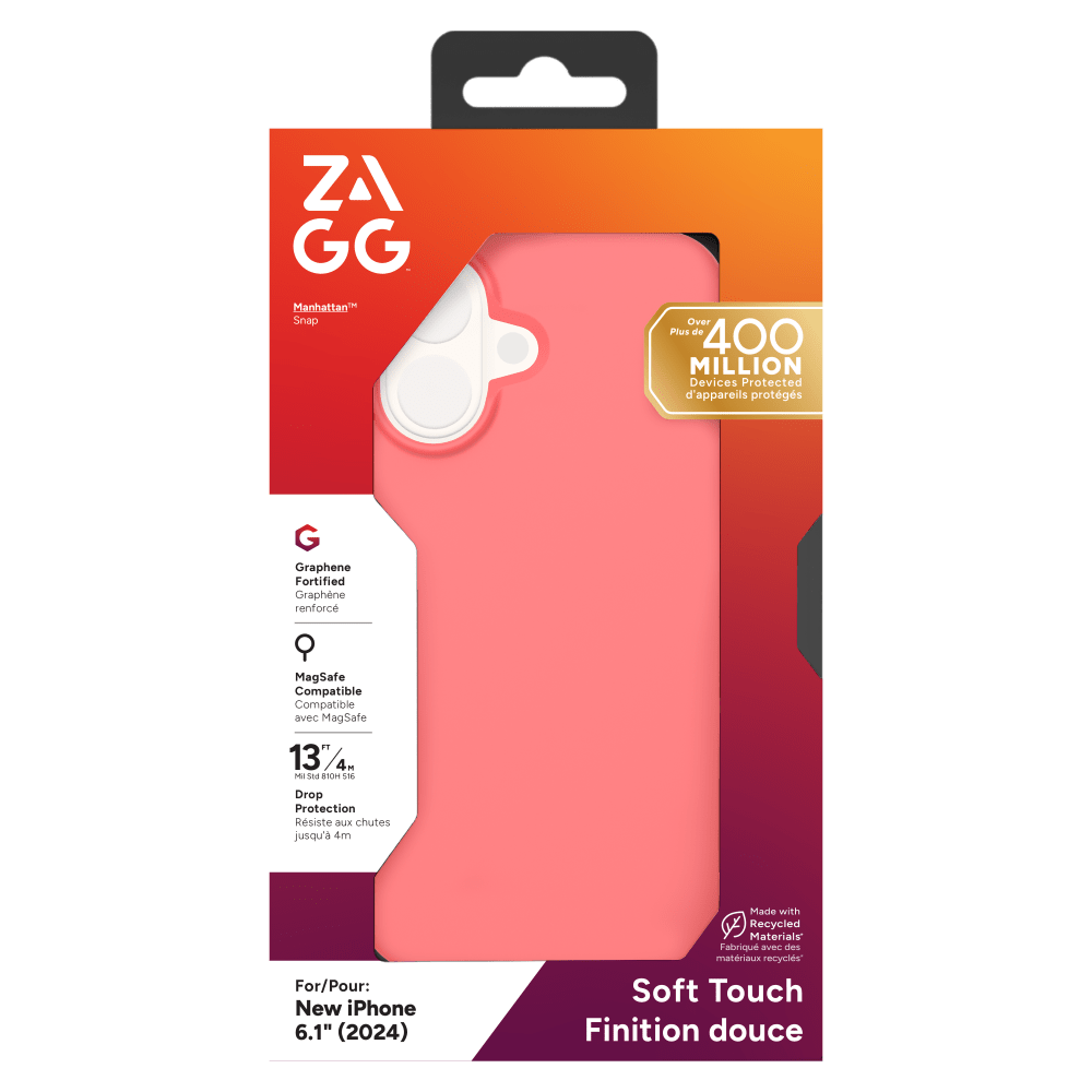 ZAGG Manhattan Snap MagSafe Case for Apple iPhone 16-- by ZAGG
