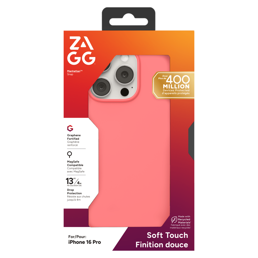 ZAGG Manhattan Snap MagSafe Case for Apple iPhone 16 Pro-- by ZAGG