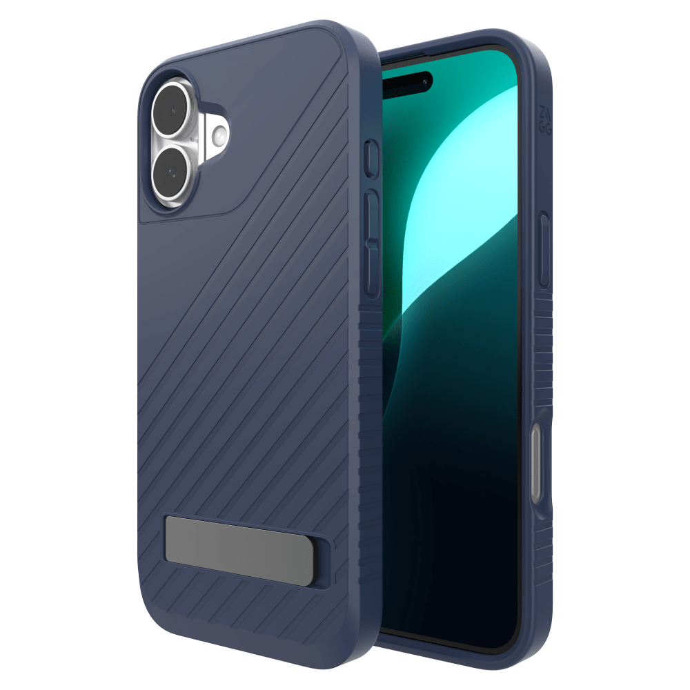 ZAGG Denali Snap MagSafe Case with Kickstand for Apple iPhone 16 Plus-Blue