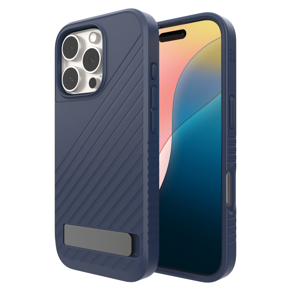 ZAGG Denali Snap MagSafe Case with Kickstand for Apple iPhone 16 Pro-Blue