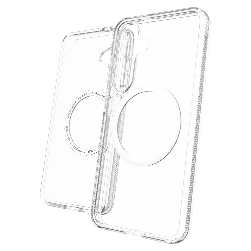 ZAGG Crystal Palace Snap MagSafe Case for Samsung Galaxy S 2025 Small-Clear by ZAGG