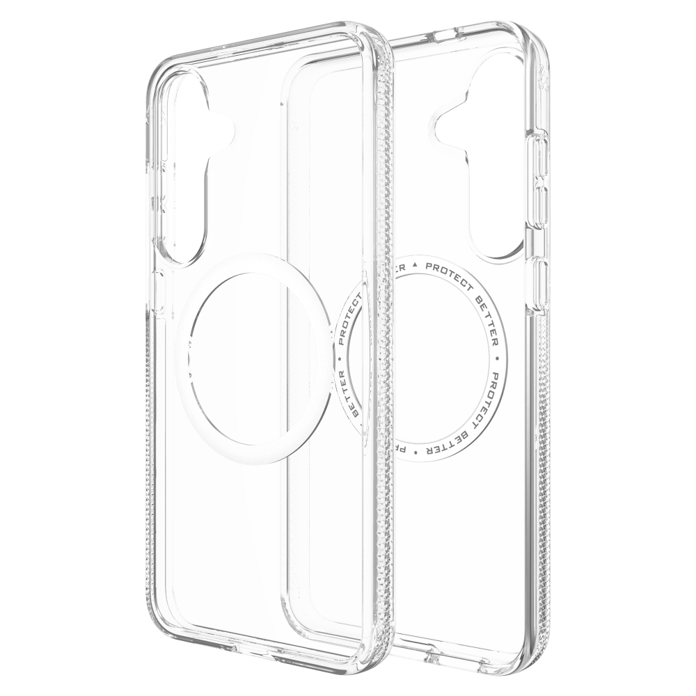 ZAGG Crystal Palace Snap MagSafe Case for Samsung Galaxy S 2025 Medium-Clear by ZAGG
