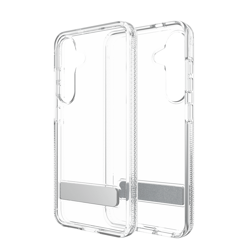 ZAGG Crystal Palace Case with Kick Stand for Samsung Galaxy S 2025 Small-Clear by ZAGG