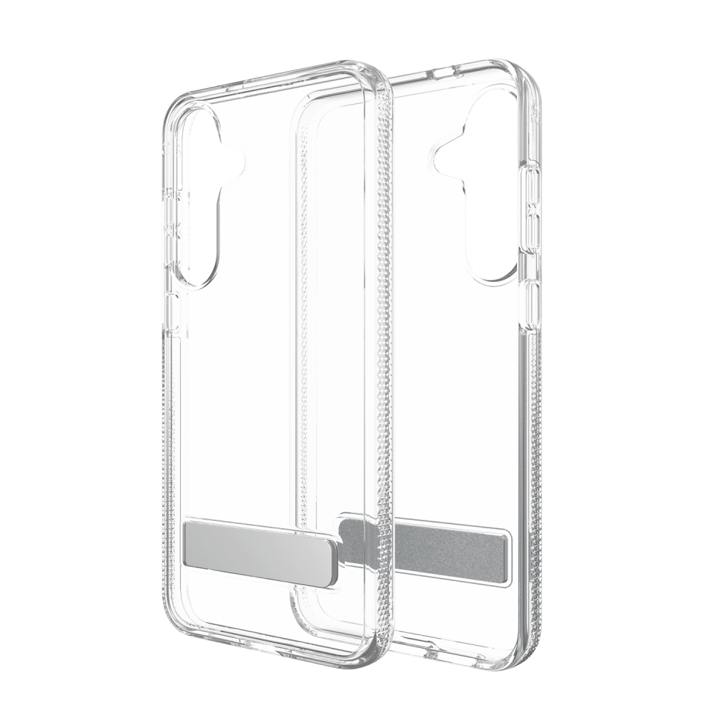 ZAGG Crystal Palace Case with Kick Stand for Samsung Galaxy S 2025 Medium-Clear by ZAGG