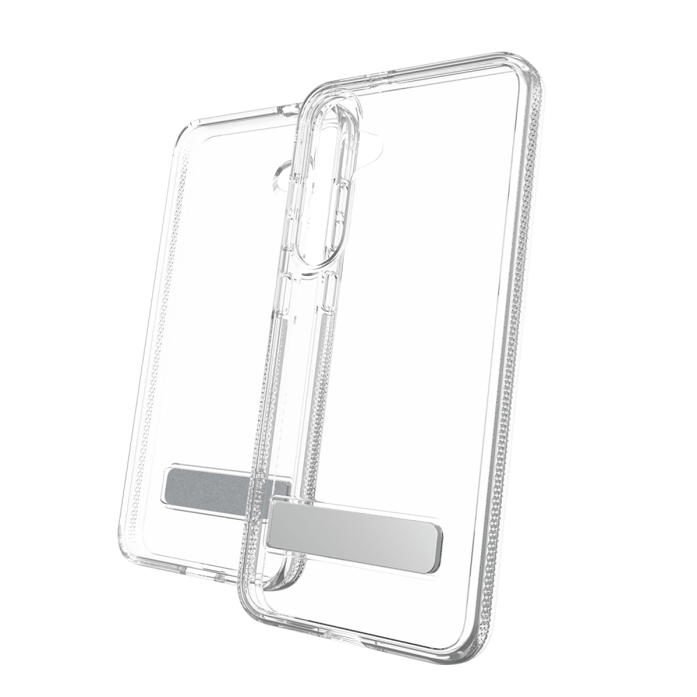 ZAGG Crystal Palace Case with Kick Stand for Samsung Galaxy S 2025 Medium-Clear by ZAGG