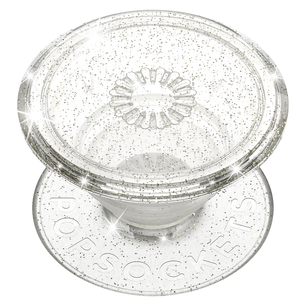 PopSockets PopGrip Clear, Silver