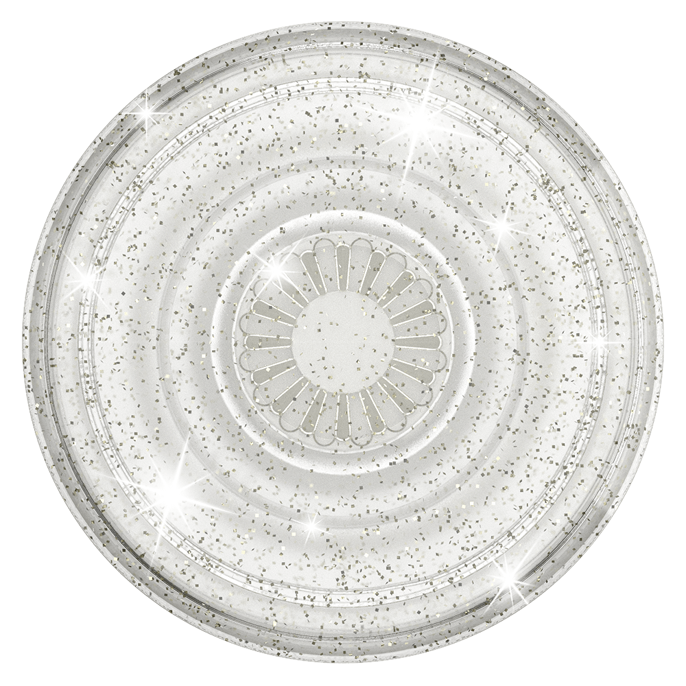 PopSockets PopGrip Clear, Silver by PopSockets
