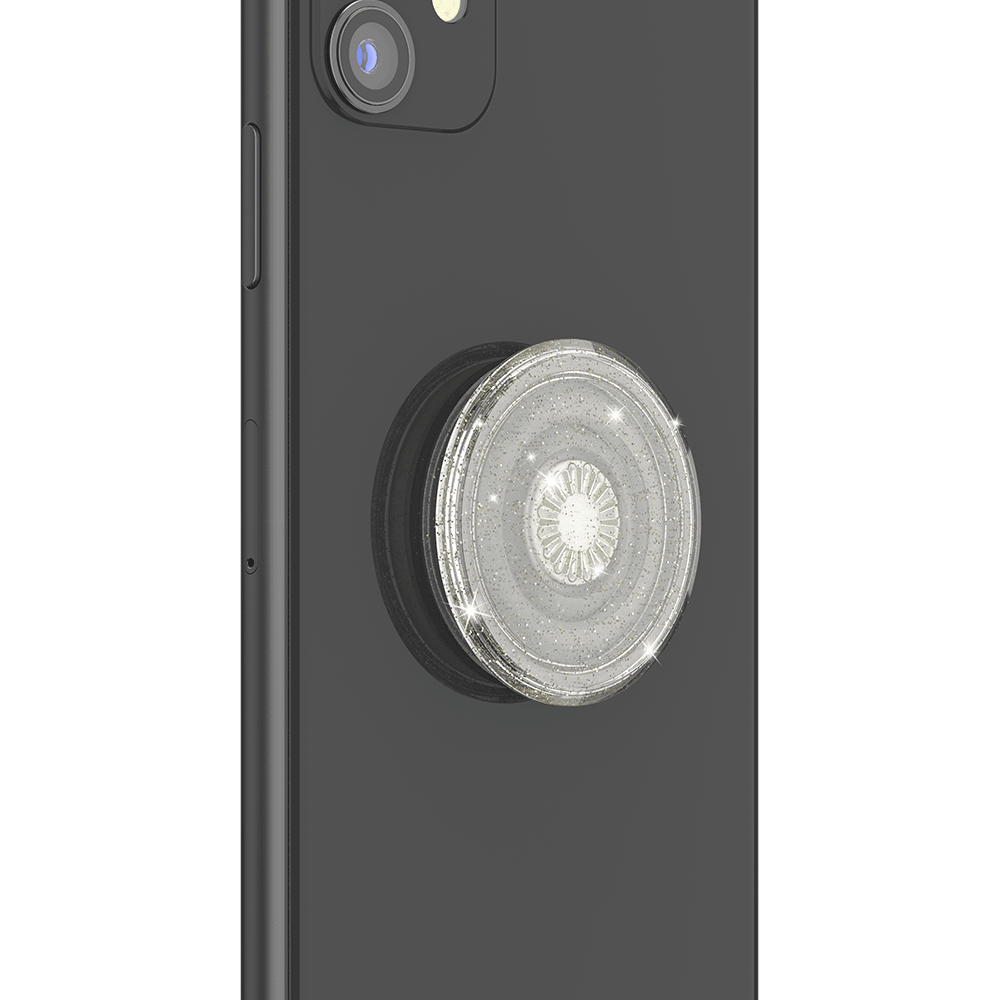 PopSockets PopGrip Clear, Silver by PopSockets