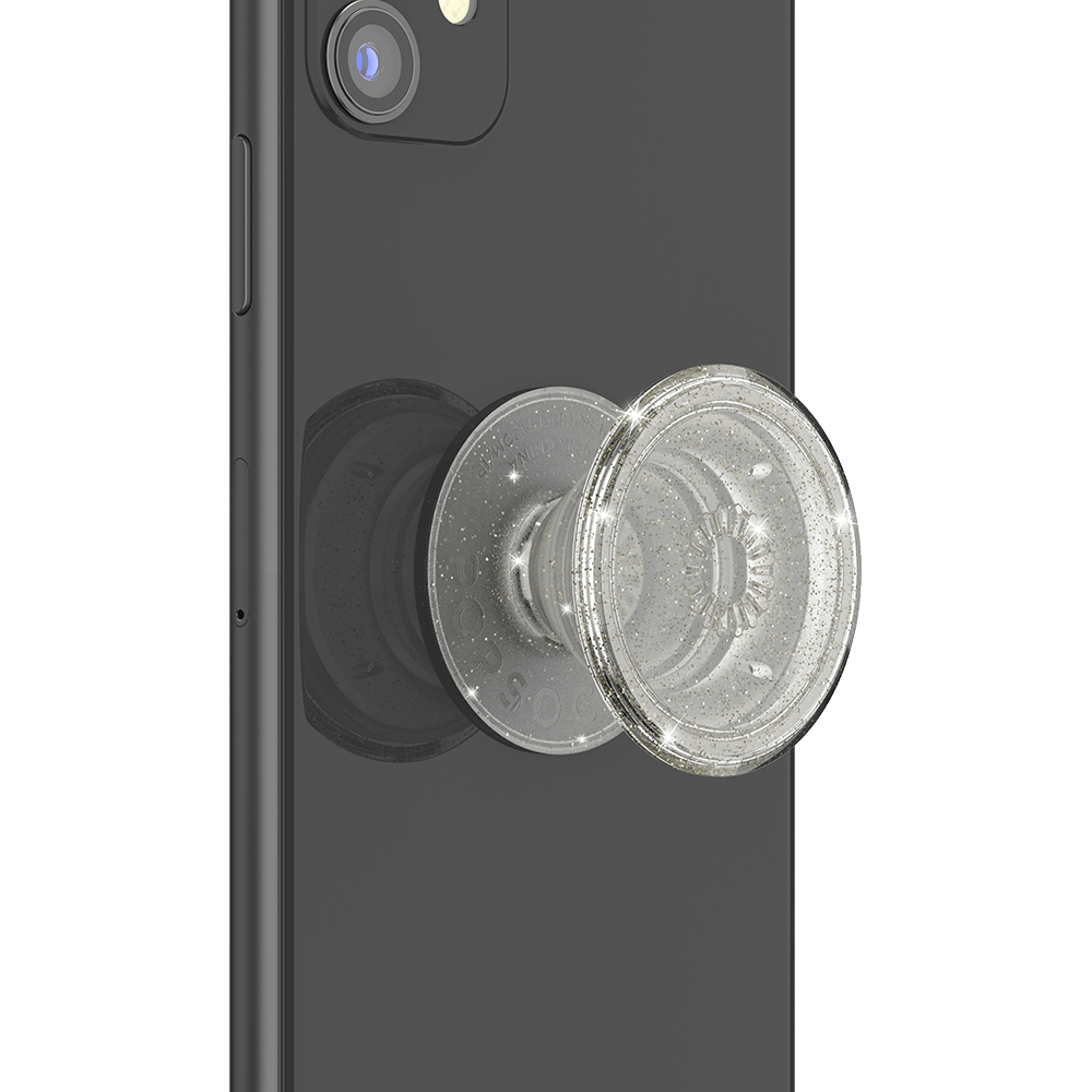 PopSockets PopGrip Clear, Silver by PopSockets