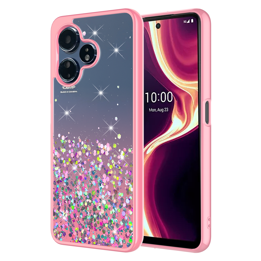 AMPD TPU / Acrylic Glitter Insert Case for Celero 5G Plus (Gen 3)-Pink