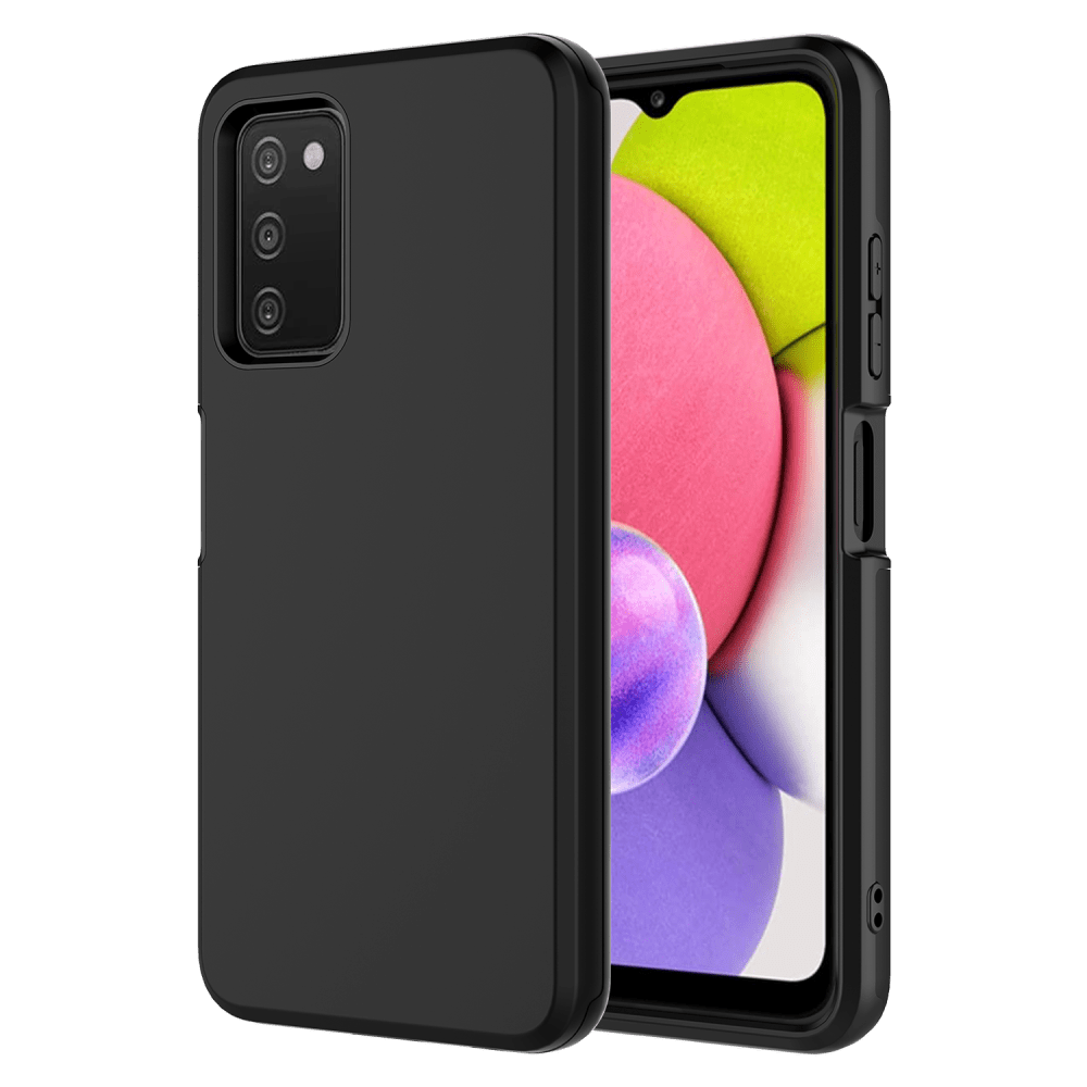 AMPD Classic Slim Dual Layer Case for Samsung Galaxy A03s-Black