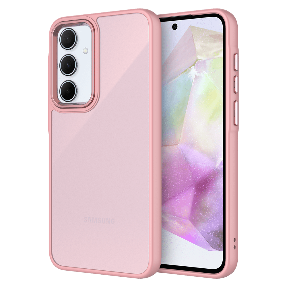 AMPD TPU/Acrylic Smoke Translucent Case for Samsung SGA355G-Pink