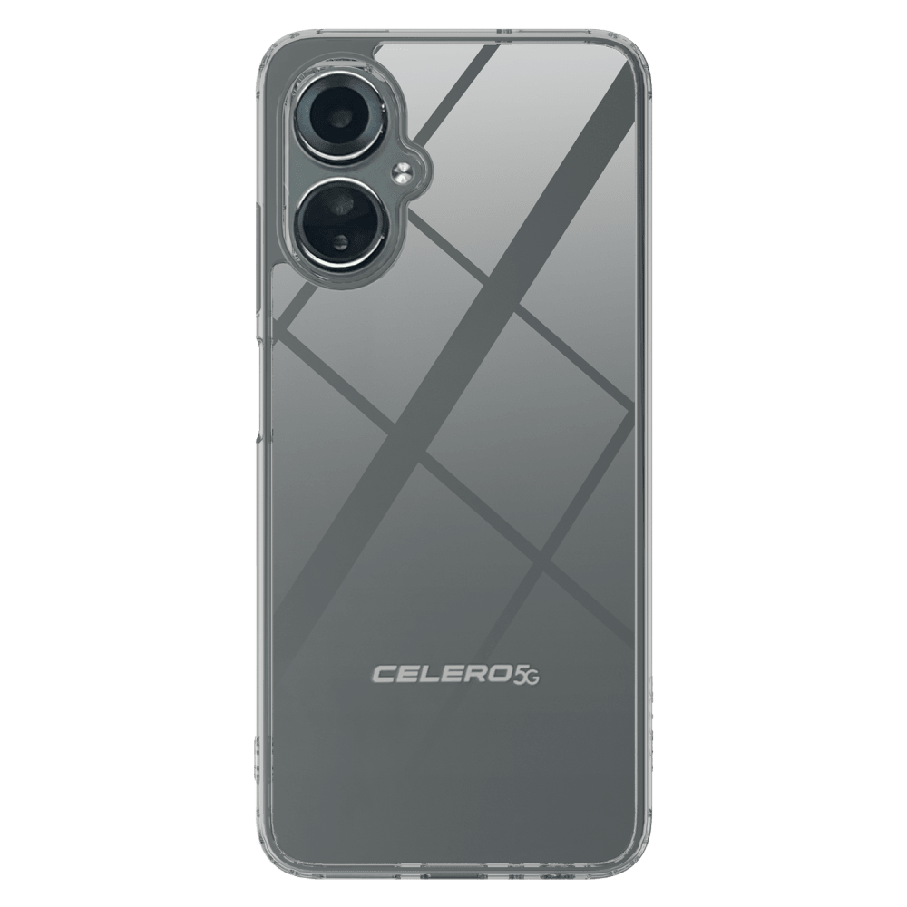 AMPD TPU / Acrylic Crystal Clear Case with Black Bumper for Celero 5G (Gen 3)-Black by AMPD