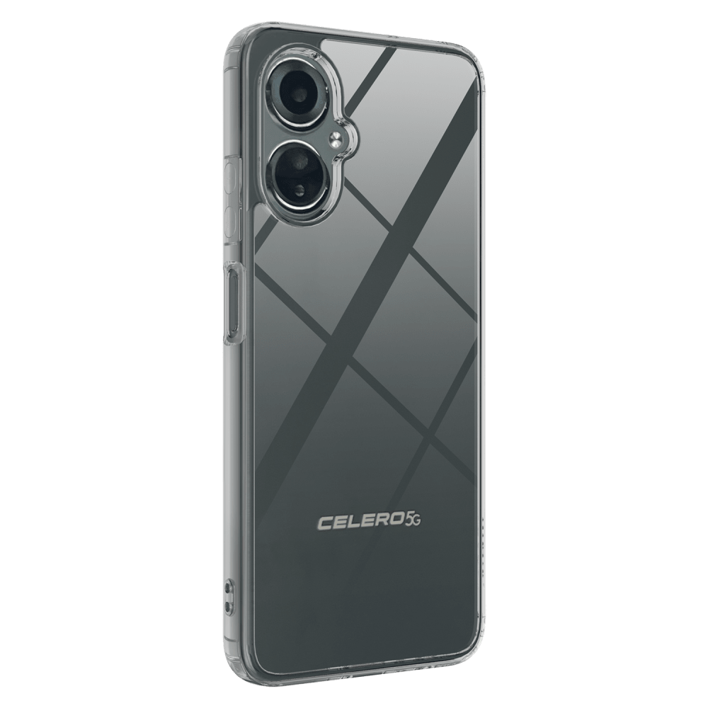 AMPD TPU / Acrylic Crystal Clear Case with Black Bumper for Celero 5G (Gen 3)-Black by AMPD