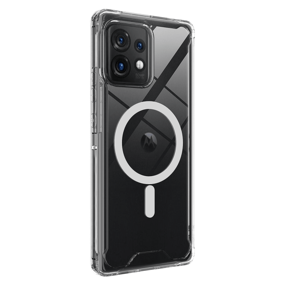 AMPD TPU / Acrylic Crystal Clear Case for Motorola Moto Edge Plus (2023)-Clear by AMPD
