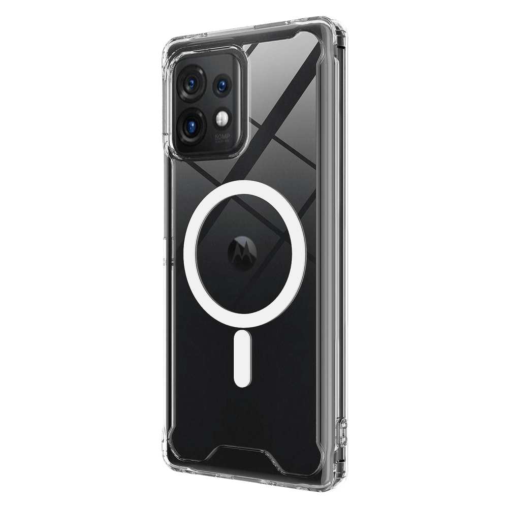 AMPD TPU / Acrylic Crystal Clear Case for Motorola Moto Edge Plus (2023)-Clear by AMPD