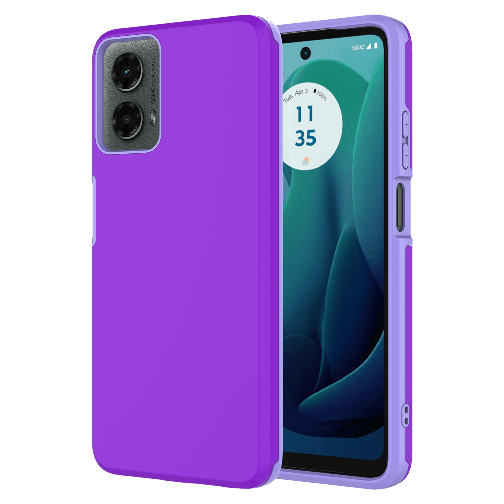 AMPD Dual Layer Soft Touch Classic Slim Case for Motorola Moto G 5G (2024)-- by AMPD