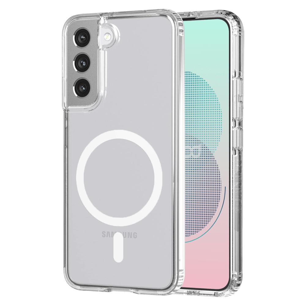 AMPD TPU / Acrylic Crystal Clear MagSafe Case for Samsung Galaxy S22 Plus-Clear by AMPD