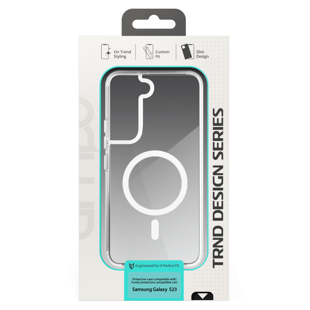 AMPD TPU / Acrylic Crystal Clear MagSafe Case for Samsung Galaxy S23-Clear by AMPD