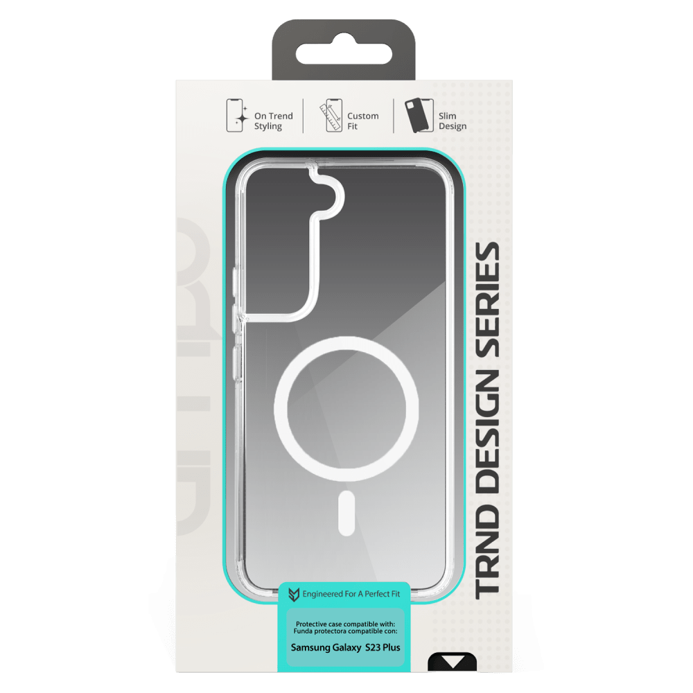 AMPD TPU / Acrylic Crystal Clear MagSafe Case for Samsung Galaxy S23 Plus-Clear by AMPD