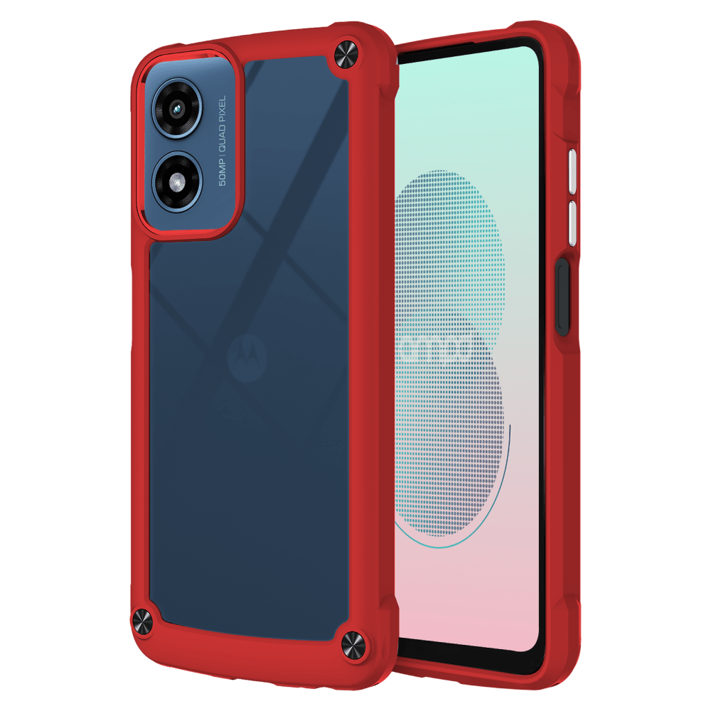 AMPD Acrylic DuraBump Case for Motorola Moto G Stylus 5G (2024)-Red