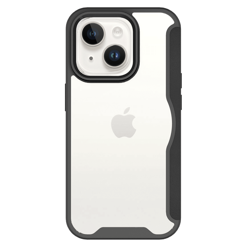 AMPD TPU / Acrylic Wallet Flip Case for Apple iPhone 13-Black by AMPD