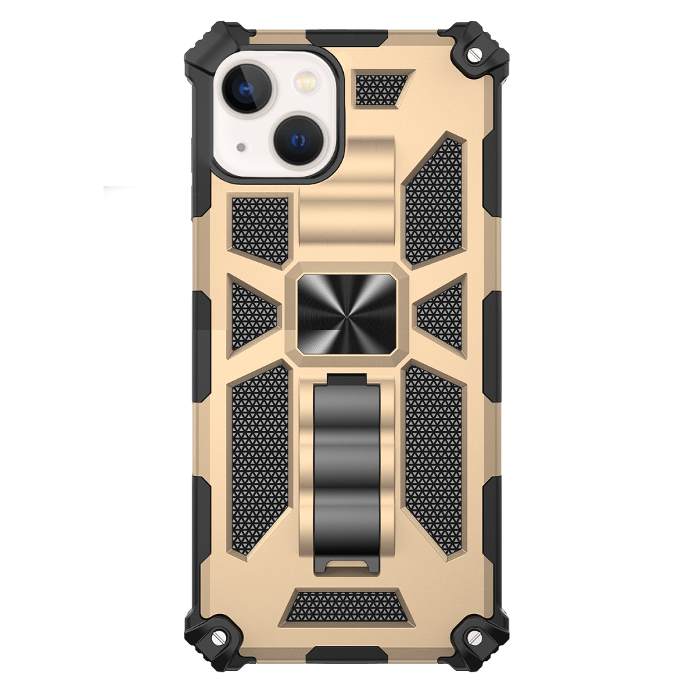 AMPD Dual Layer SpiderKick Case for Apple iPhone 13-Gold by AMPD