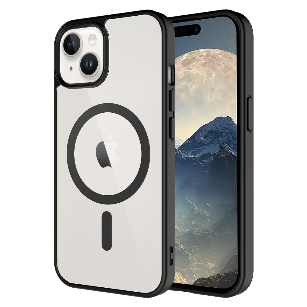AMPD TPU / Acrylic Crystal Clear MagSafe Case for Apple iPhone 15-- by AMPD