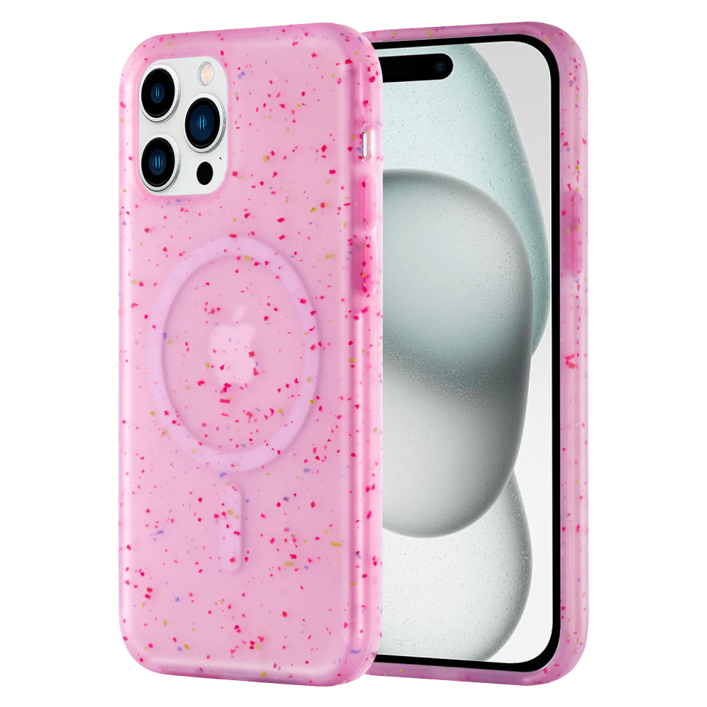 AMPD Jelly Confetti Soft Shell MagSafe Case for Apple iPhone 15 Pro Max-Purple by AMPD